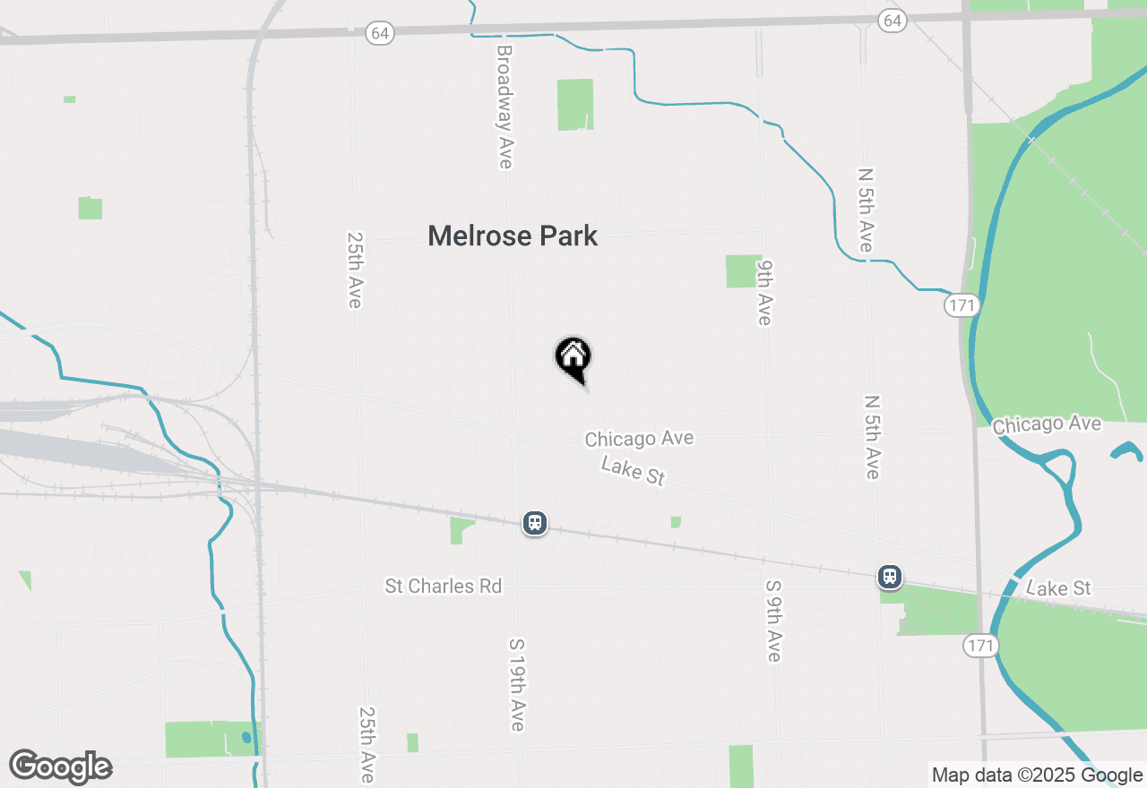 Map of 819 N 17th Avenue, Melrose Park, IL 60160