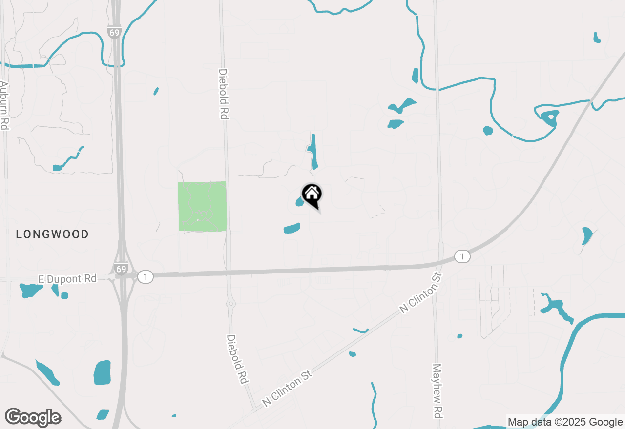 Map of 10734 Dupont Oaks Boulevard, Fort Wayne, IN 46845