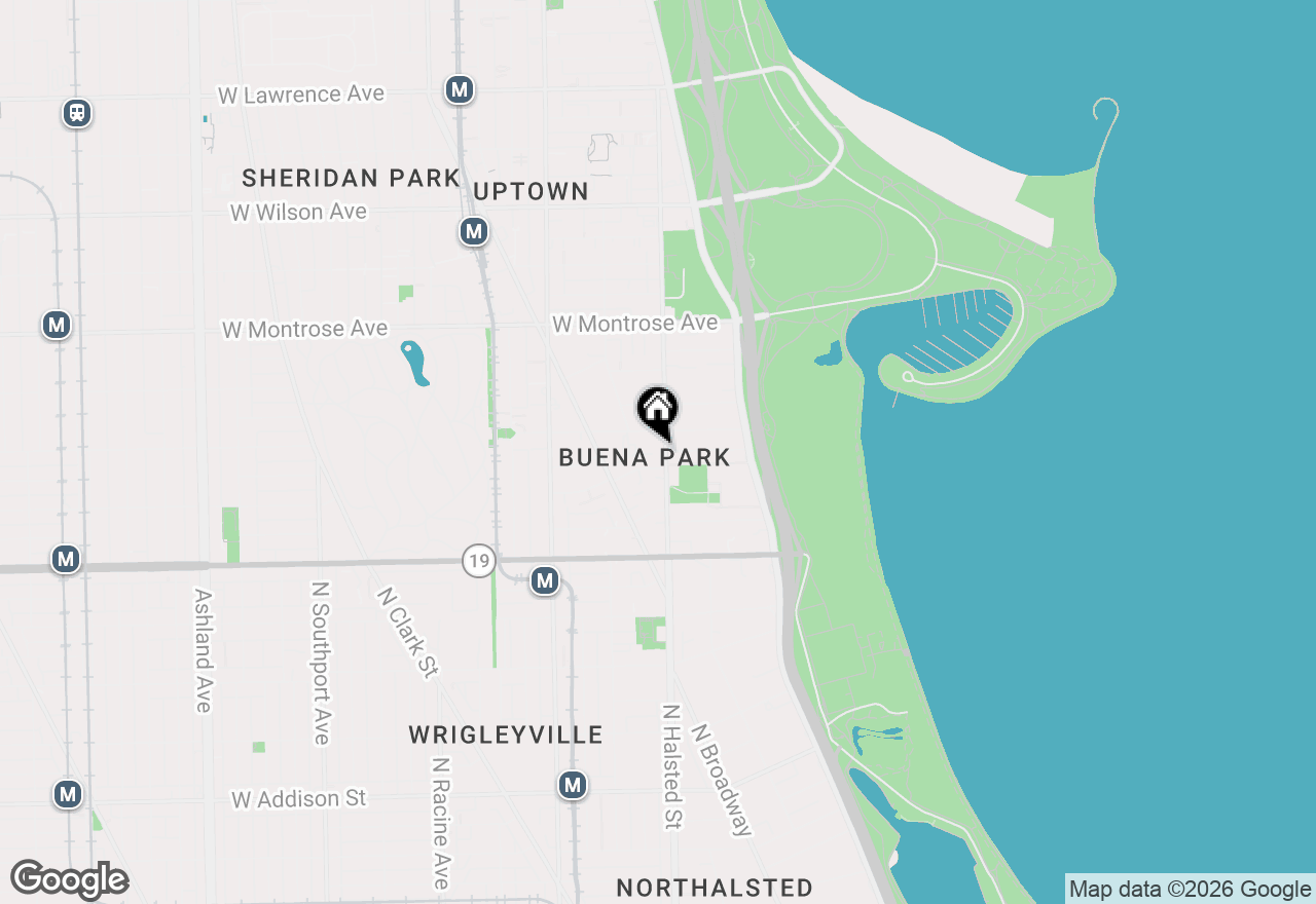Map of 4176 N Clarendon Avenue #1N, Chicago, IL 60613