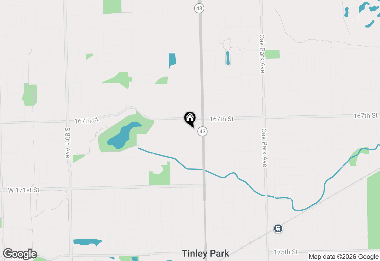 Map of 16743 S Odell Avenue, Tinley Park, IL 60477