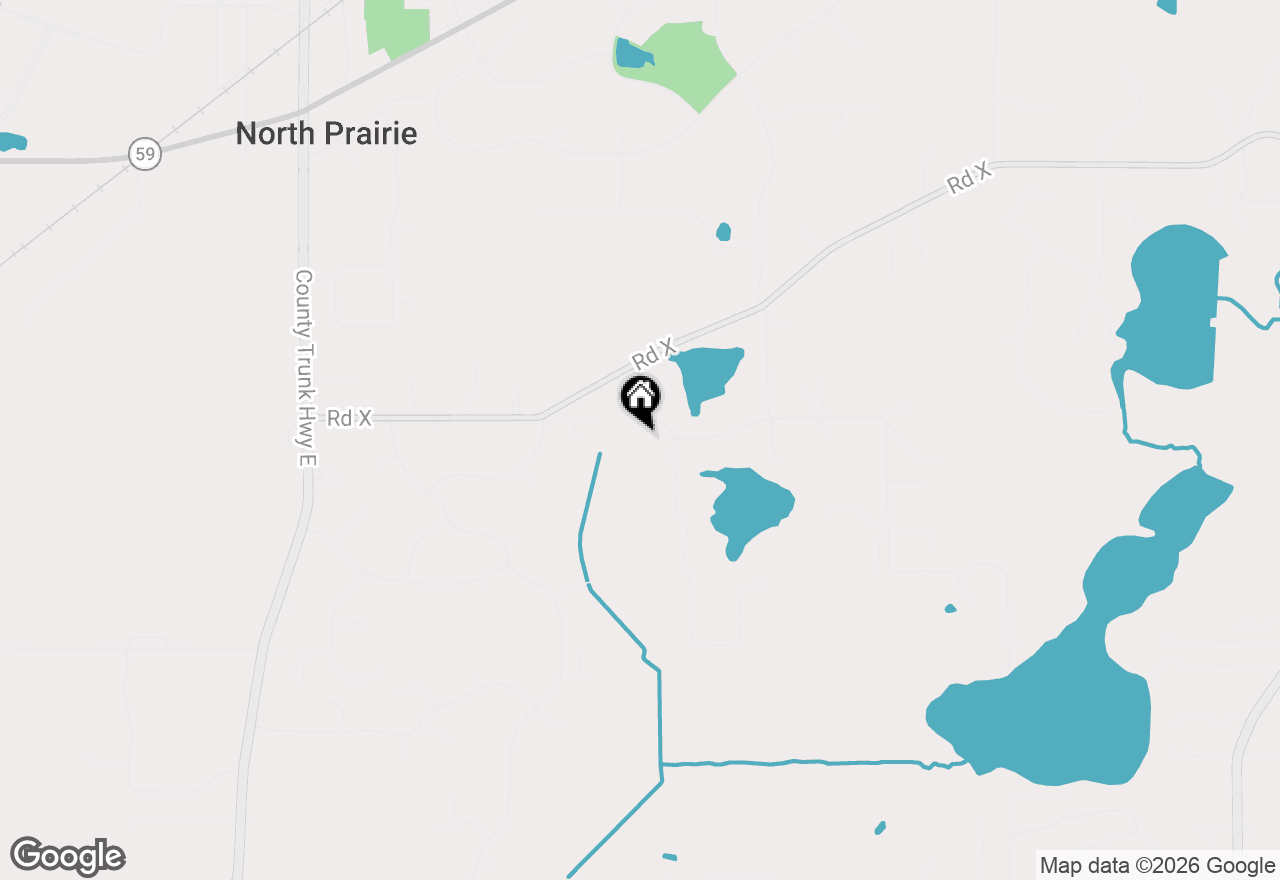 Map of W323S6675 Whitetail Meadows Dr, Mukwonago, WI 53149