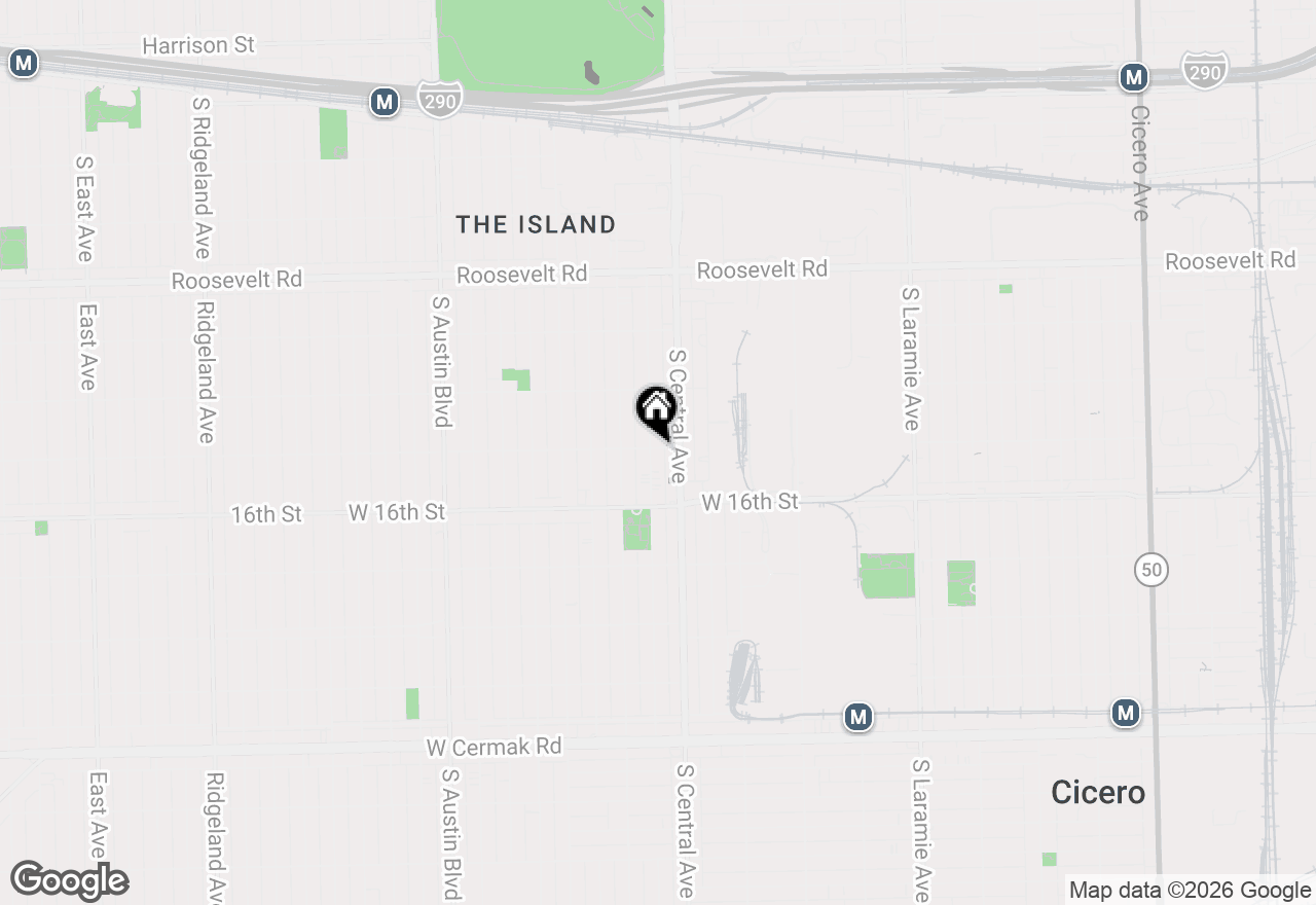 Map of 1501 S 56th Court, Cicero, IL 60804