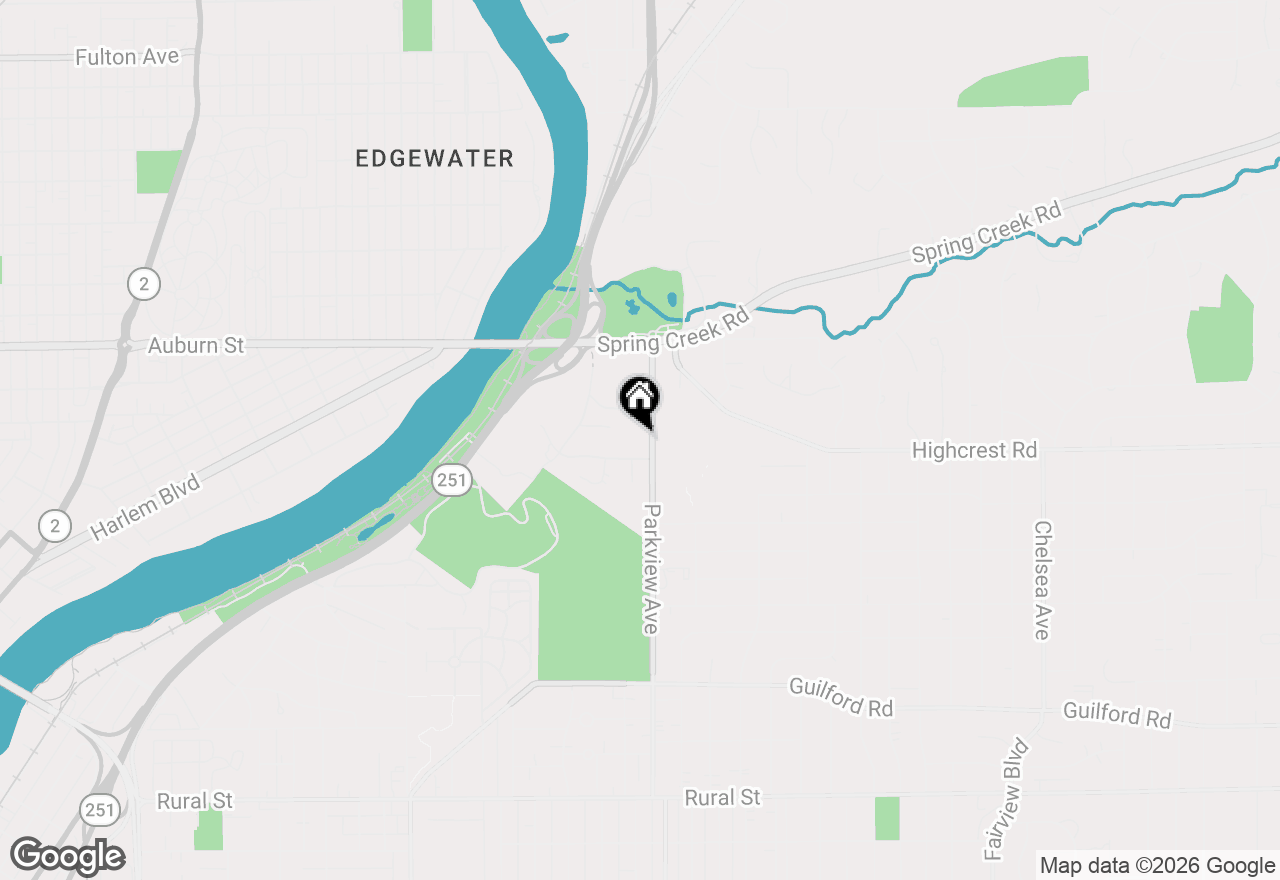 Map of 1708 Parkview, Rockford, IL 61107