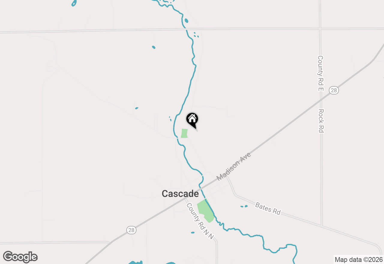Map of 543 Clark St, Cascade, WI 53011