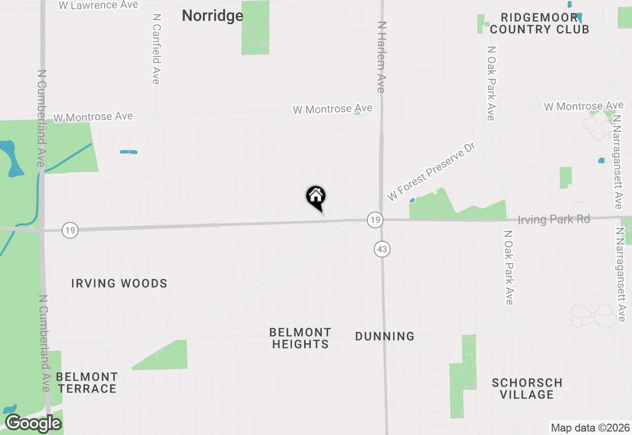 Map of 7414 W Irving Park Road #305, Norridge, IL 60706