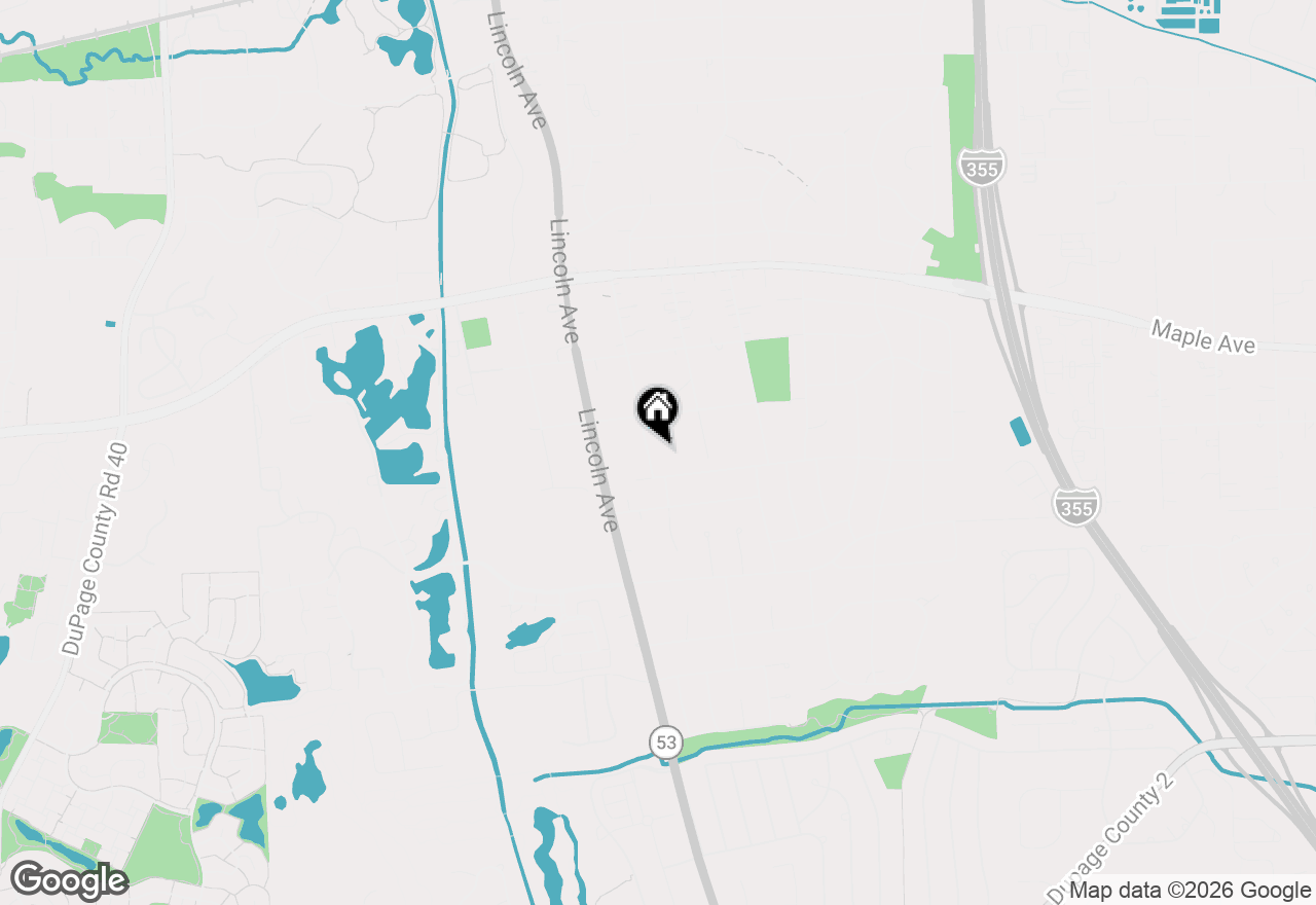 Map of 5709 Lenox Road, Lisle, IL 60532