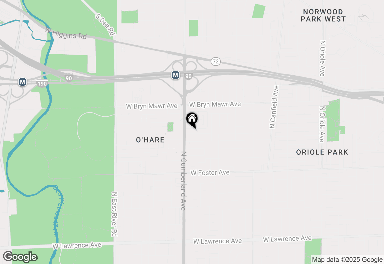 Map of 8340 W Balmoral Avenue, Chicago, IL 60656