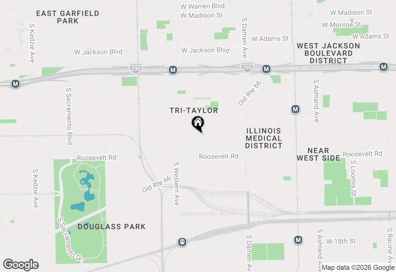 Map of 2249 W Taylor Street #G, Chicago, IL 60612