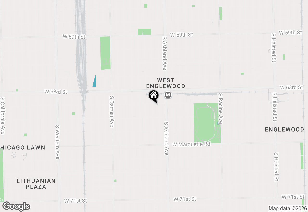Map of 6405 S Paulina Street, Chicago, IL 60636