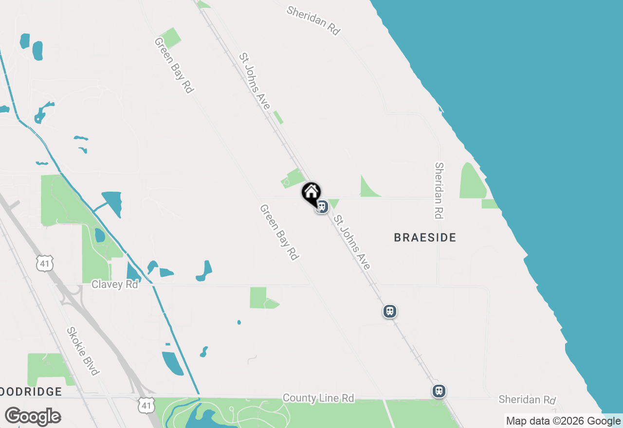 Map of 664 Burton Avenue, Highland Park, IL 60035