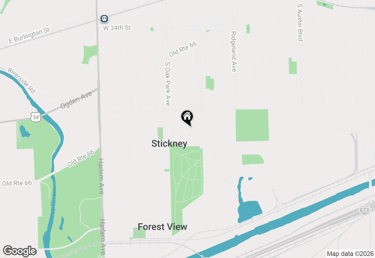 Map of 4005 Wesley Avenue, Stickney, IL 60402