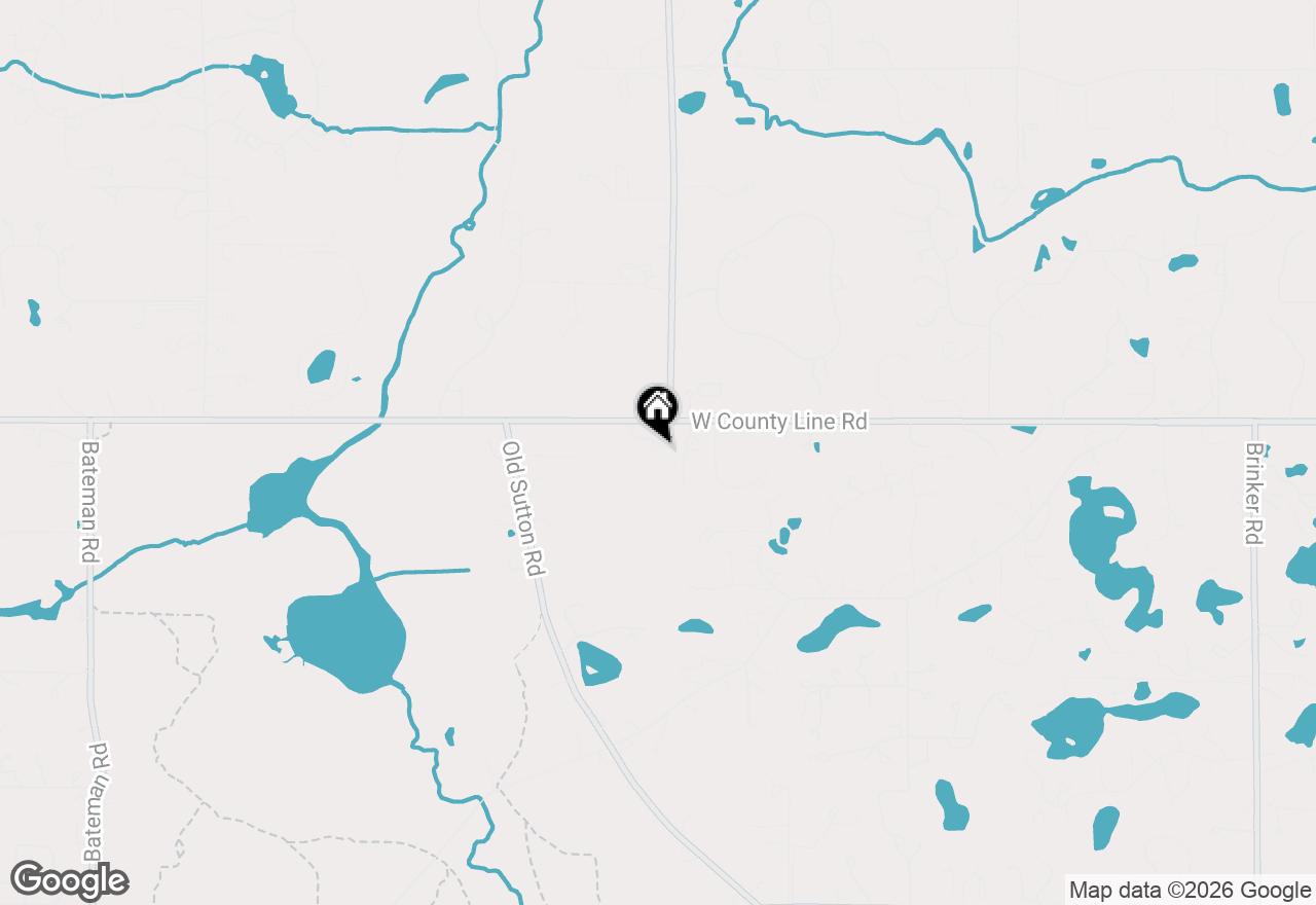 Map of 373 W County Line Road, Barrington Hills, IL 60010