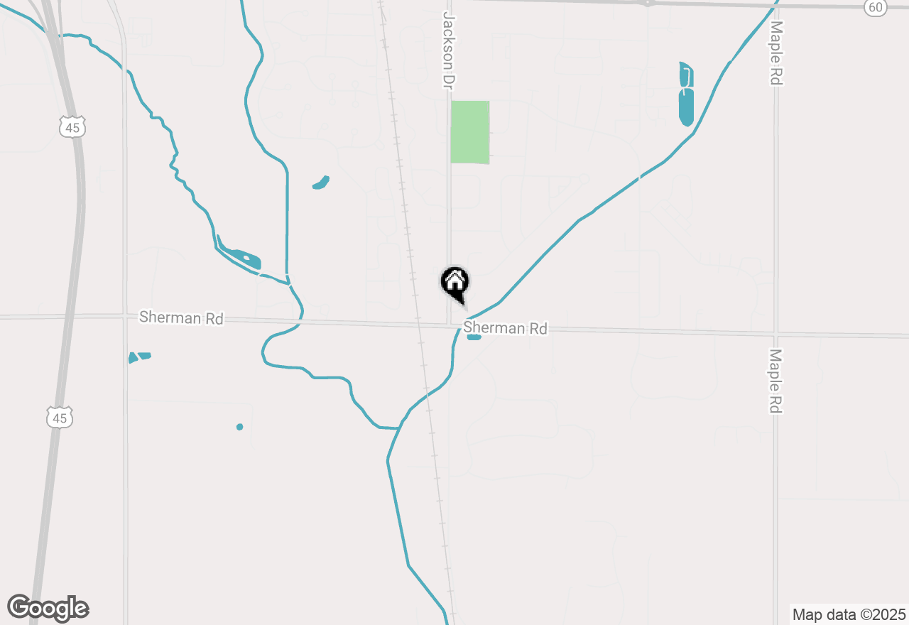 Map of N160W20373 Fox Creek Dr, Jackson, WI 53037