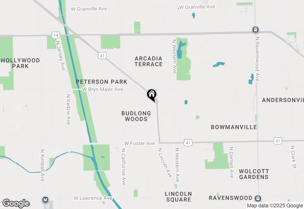 Map of 2545 W Catalpa Avenue #1G, Chicago, IL 60625