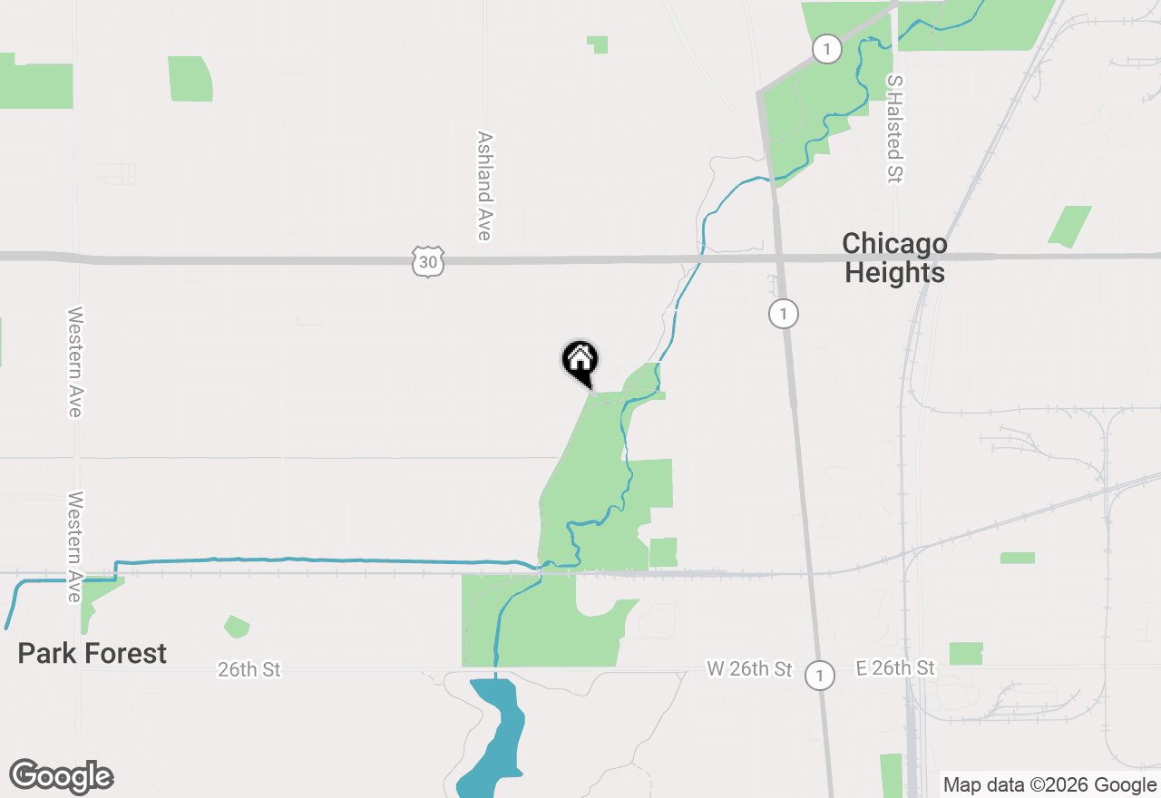 Map of 210 W 16th Place, Chicago Heights, IL 60411