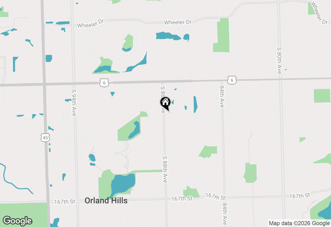 Map of 9604 W 161st Street, Orland Park, IL 60467