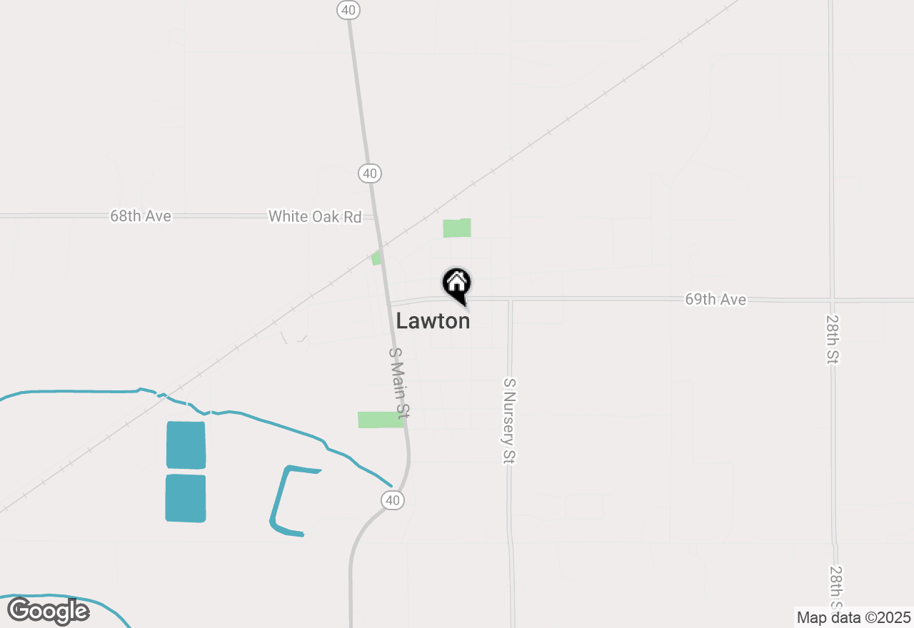 Map of 117 S Adams Street, Lawton, MI 49065