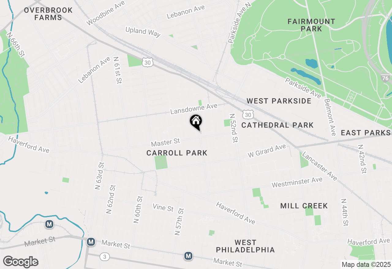 Map of 1420 N Vogdes Street, Philadelphia, PA 19131