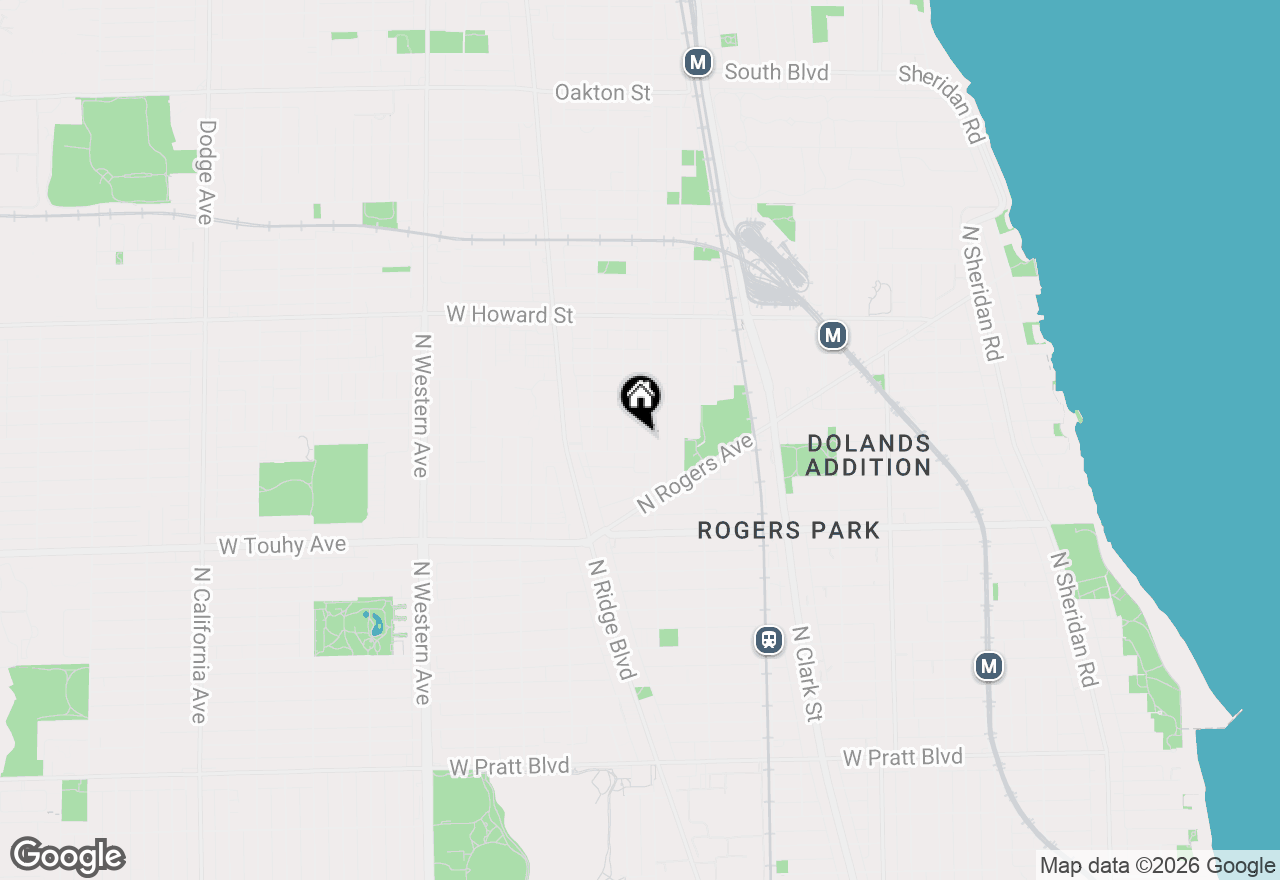 Map of 7346 N Damen Avenue #2, Chicago, IL 60645