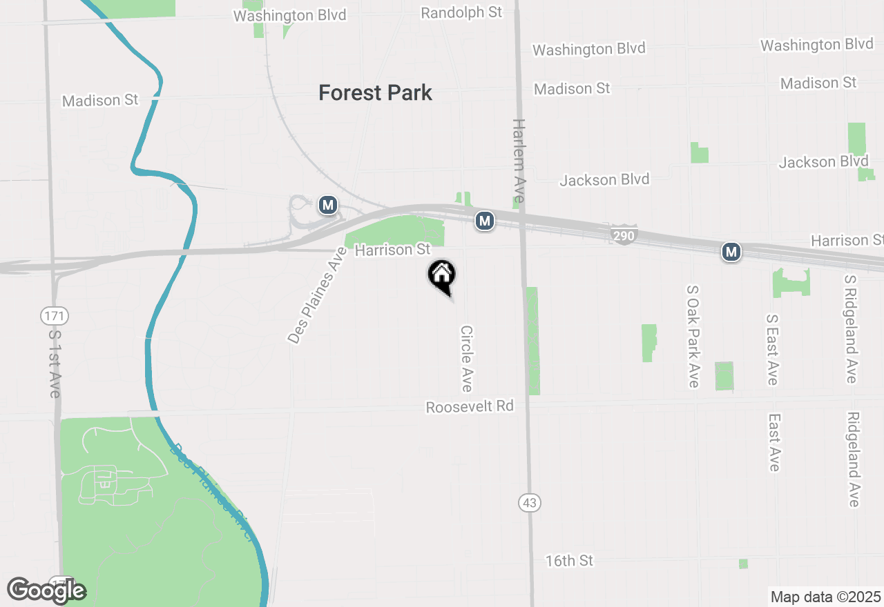 Map of 919 Hannah Avenue, Forest Park, IL 60130
