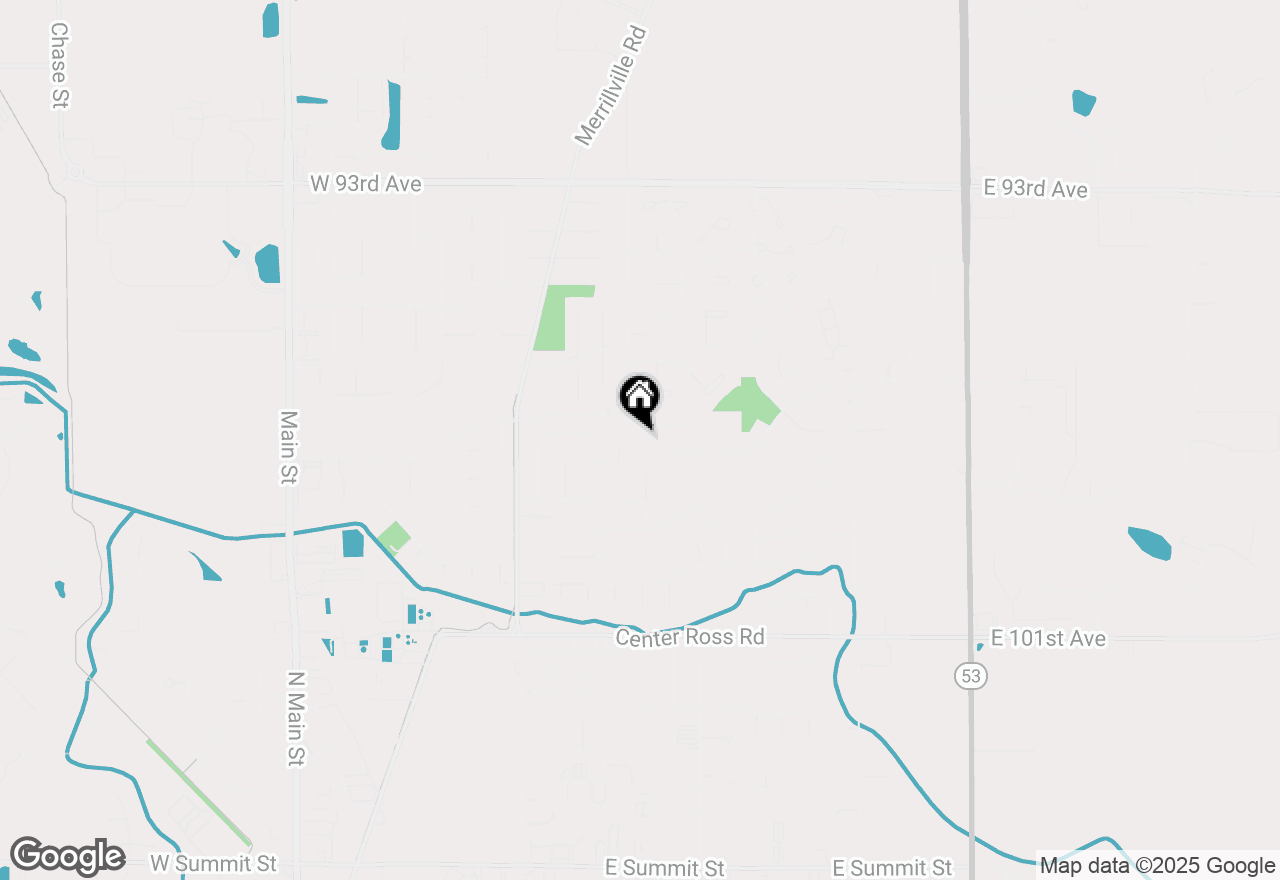 Map of 1547 W 97th Place, Crown Point, IN 46307