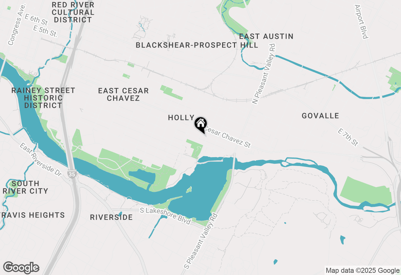 Map of 2401 Willow St, Austin, TX 78702