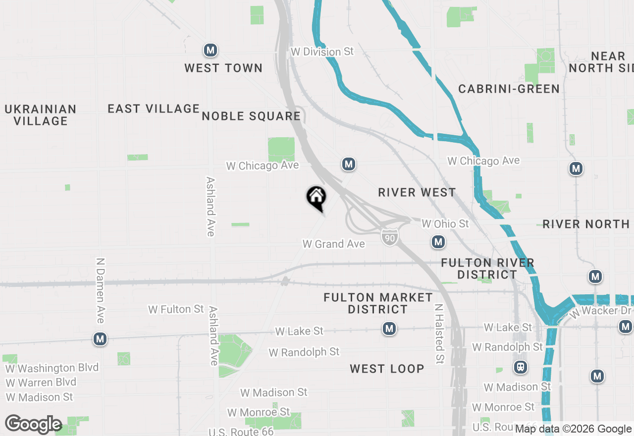 Map of 1214 W Ohio Street, Chicago, IL 60642