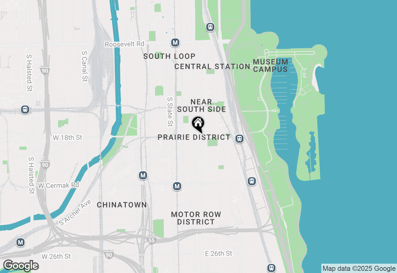 Map of 1801 S Michigan Avenue #102, Chicago, IL 60616