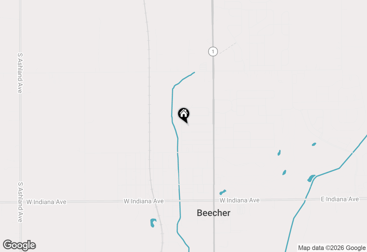 Map of 642 Country Lane, Beecher, IL 60401