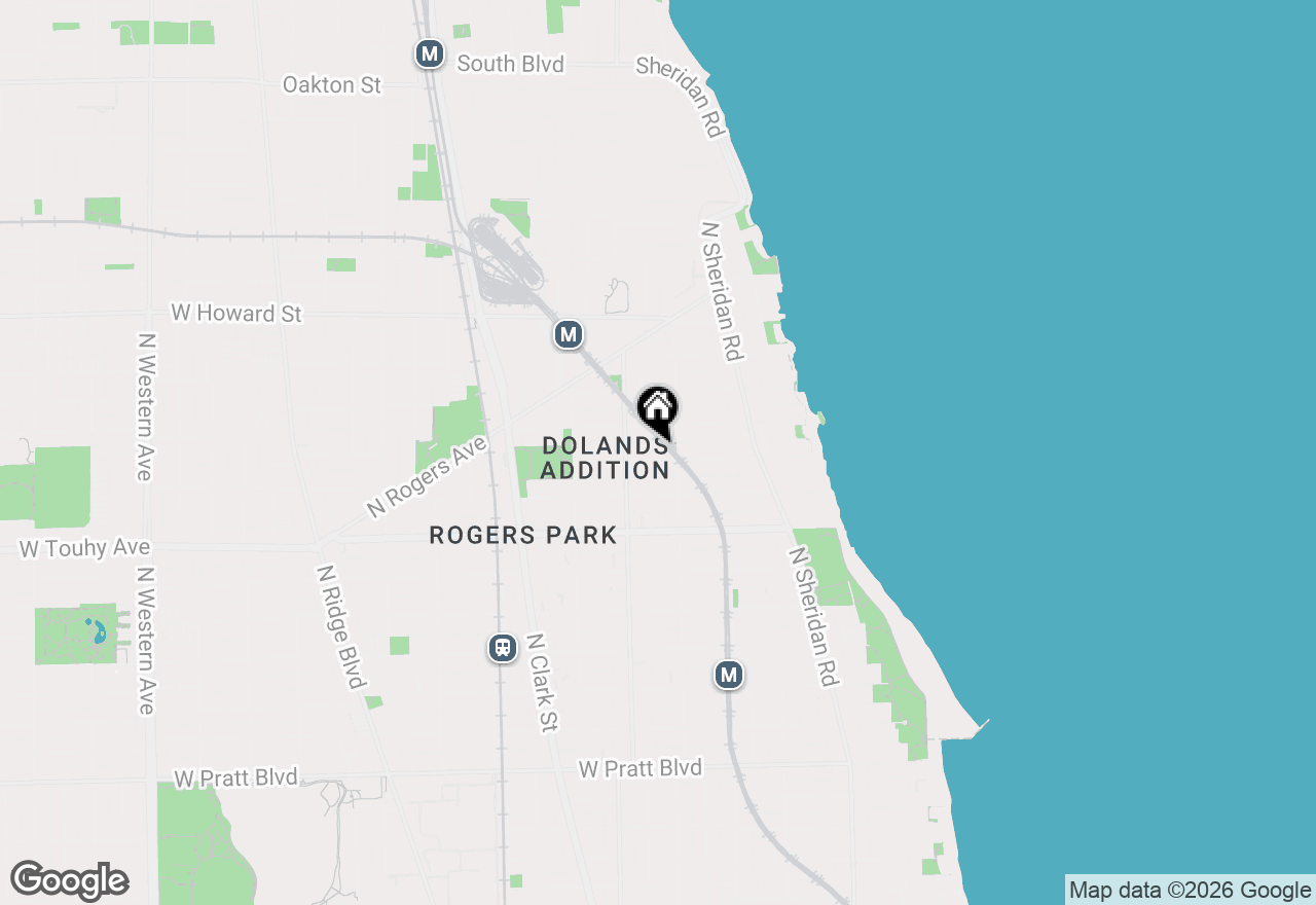 Map of 1516 W Sherwin Avenue, Chicago, IL 60626