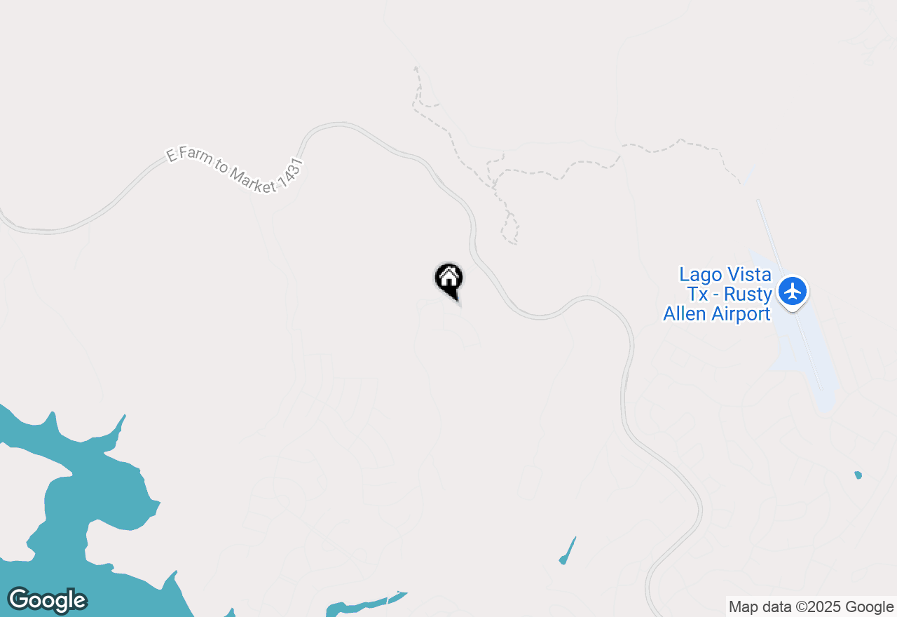 Map of 22403 Lago Lookout Ln, Lago Vista, TX 78645