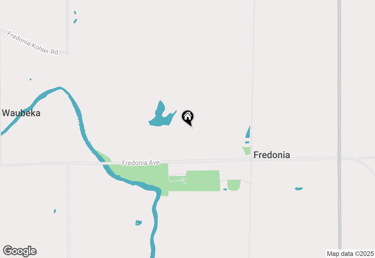 Map of 159 Fox Glen Rd, Fredonia, WI 53021