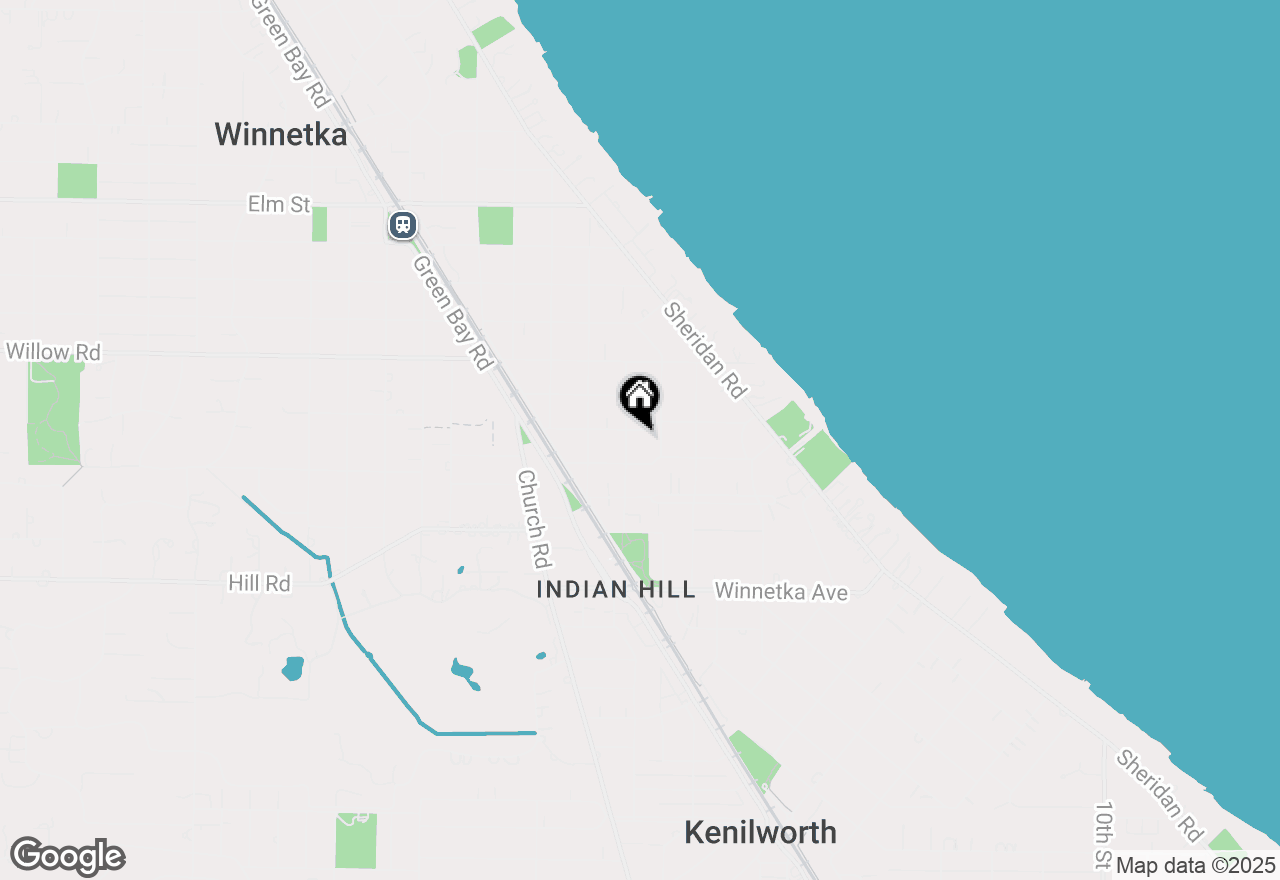 Map of 480 Hawthorn Lane, Winnetka, IL 60093