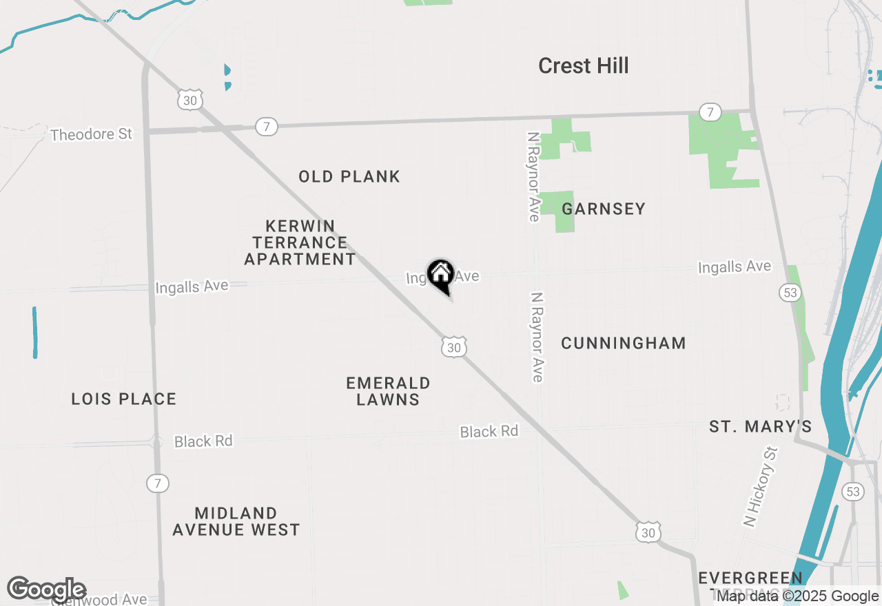 Map of 1111 N May Street, Joliet, IL 60435