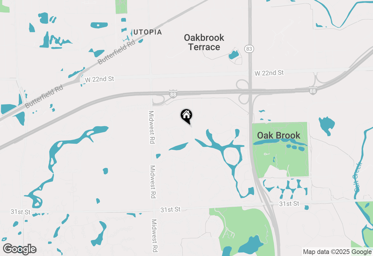 Map of 8 Shelburne Drive, Oak Brook, IL 60523