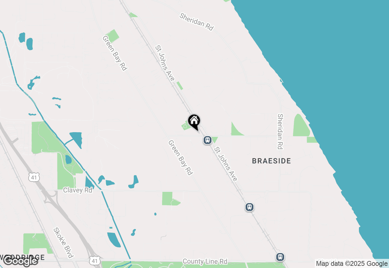 Map of 565 Roger Williams Avenue, Highland Park, IL 60035