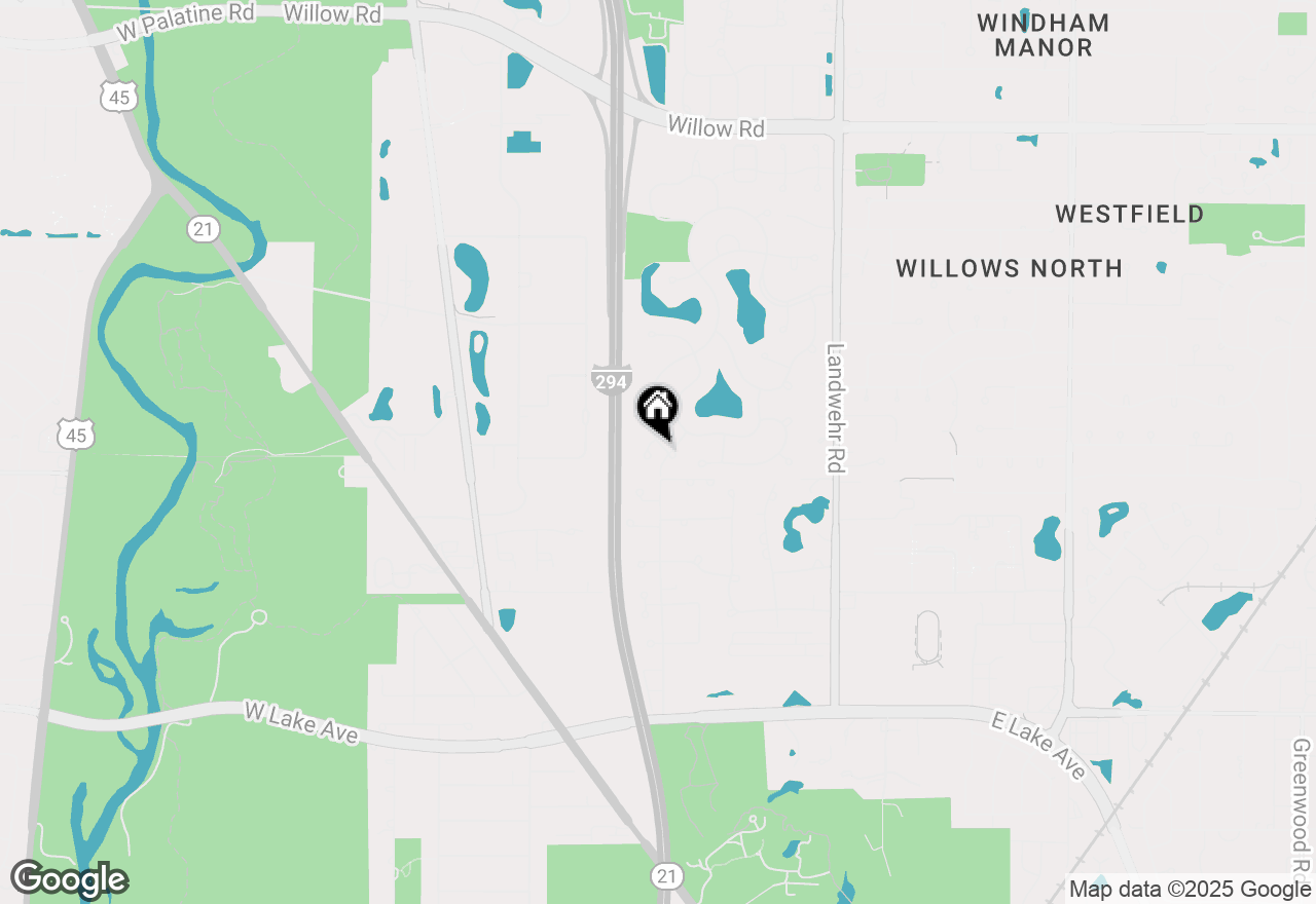 Map of 2308 Indian Ridge Drive, Glenview, IL 60026