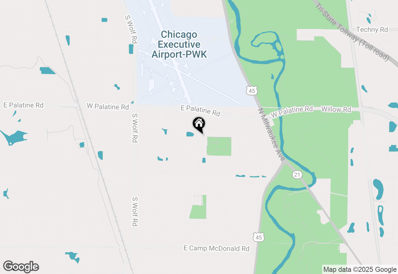 Map of 516 Wimbledon Circle, Prospect Heights, IL 60070