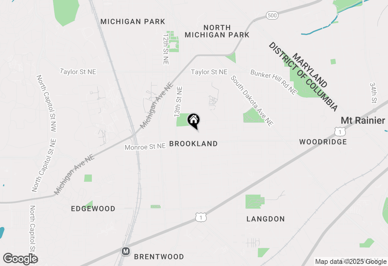 Map of 1400 Newton Street Ne, Washington, DC 20017