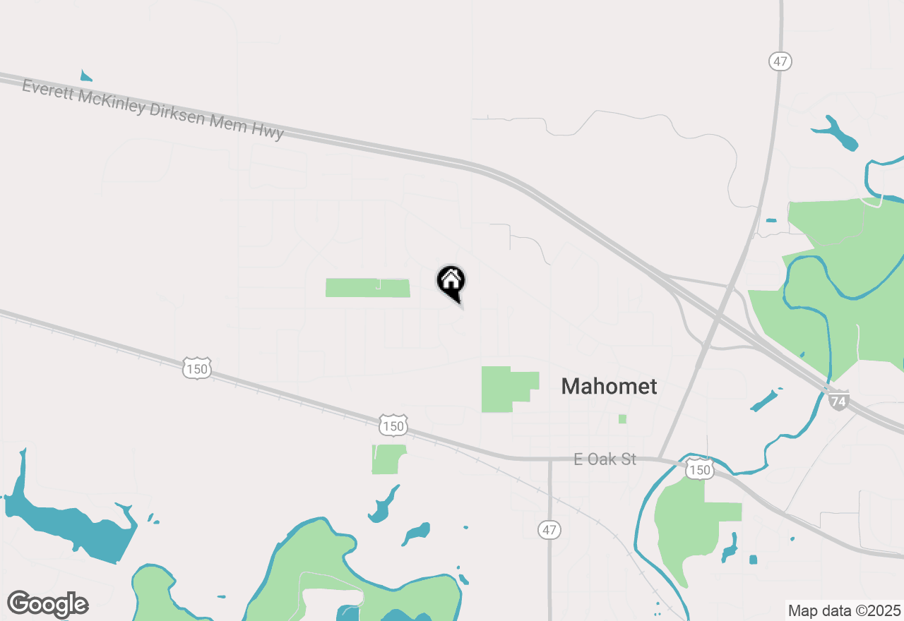 Map of 216 N Dianne Lane, Mahomet, IL 61853