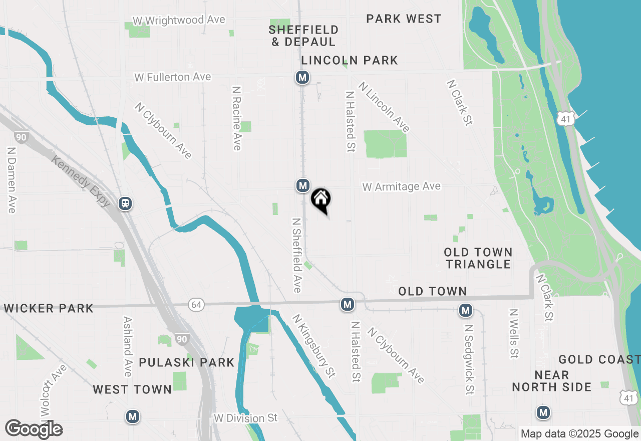 Map of 1900 N Fremont Street, Chicago, IL 60614