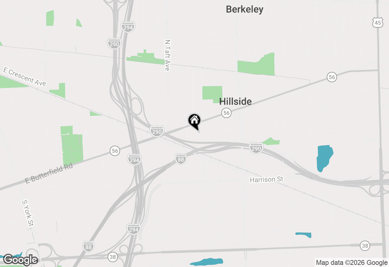 Map of 250 N Irving Avenue, Hillside, IL 60162