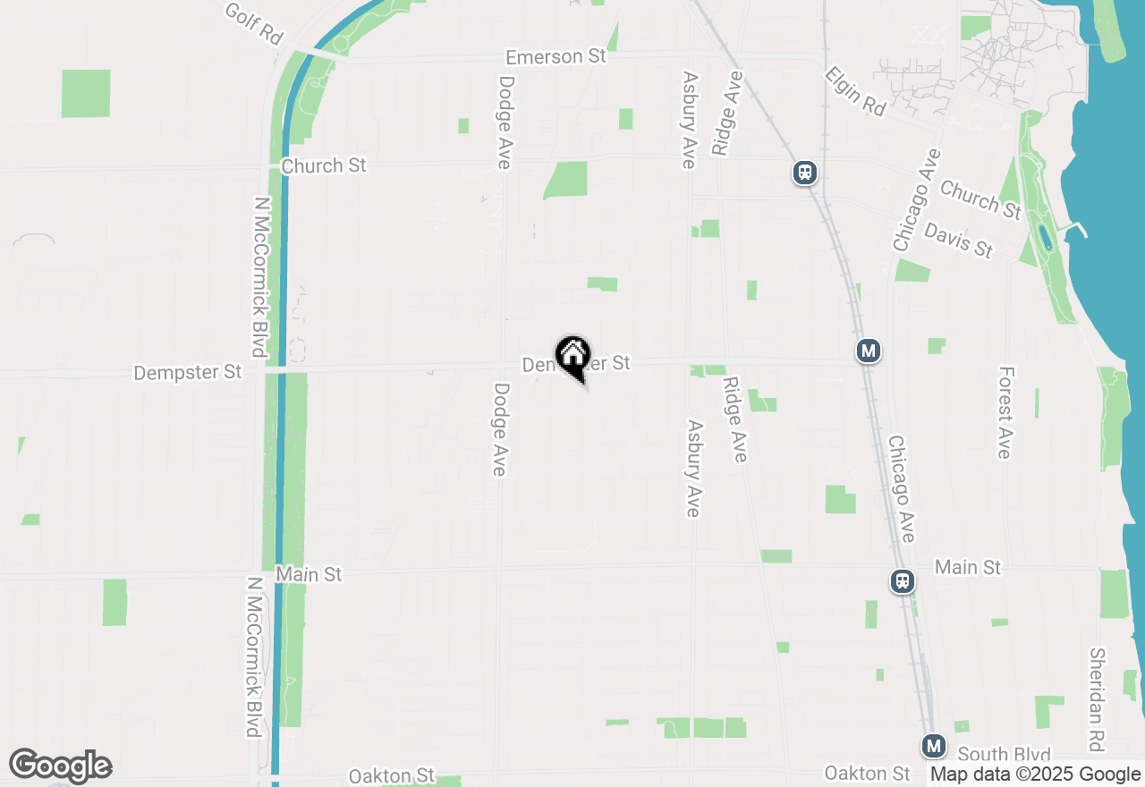 Map of 1219 Dewey Avenue, Evanston, IL 60202