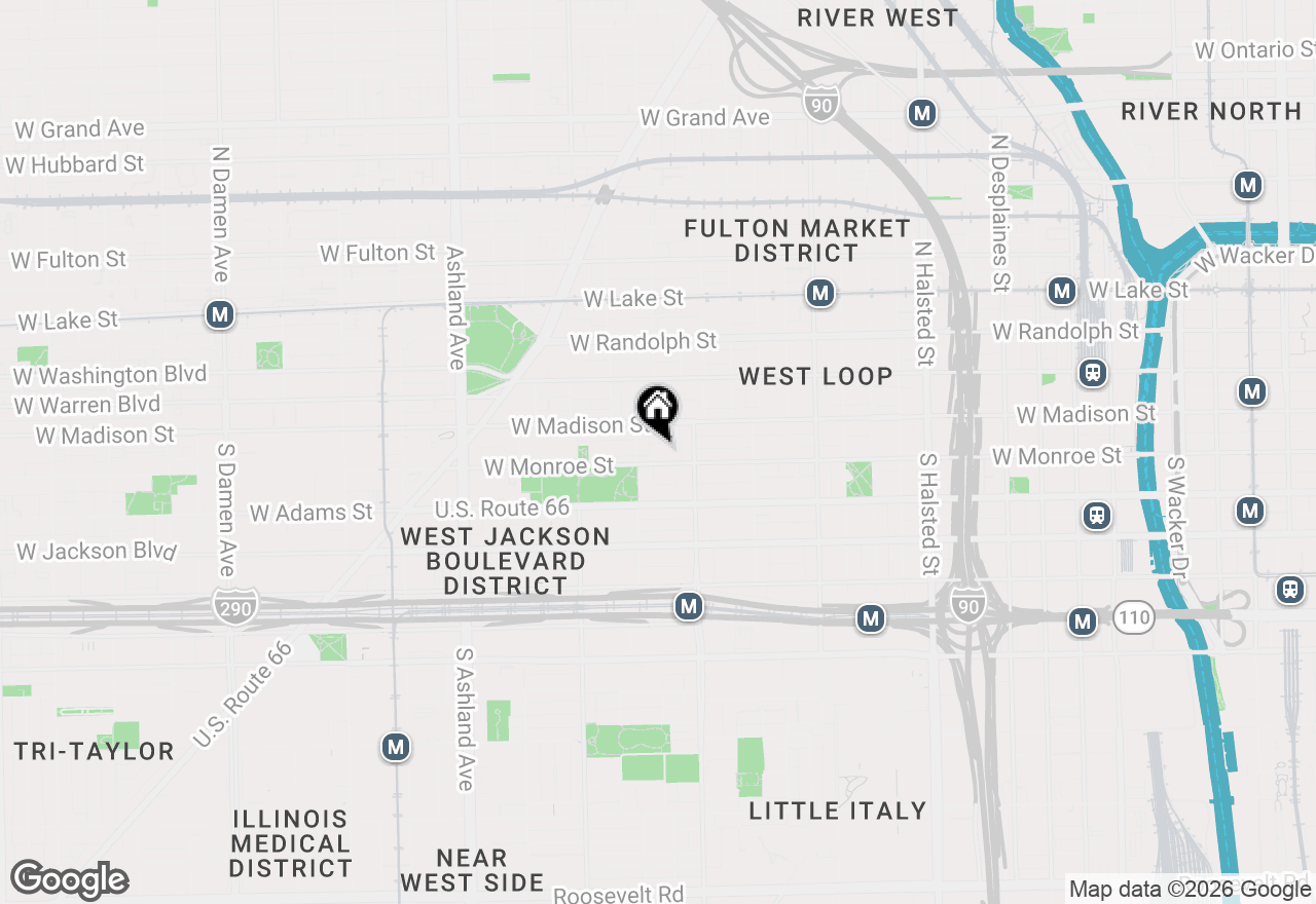 Map of 1234 W Monroe Street #7, Chicago, IL 60607