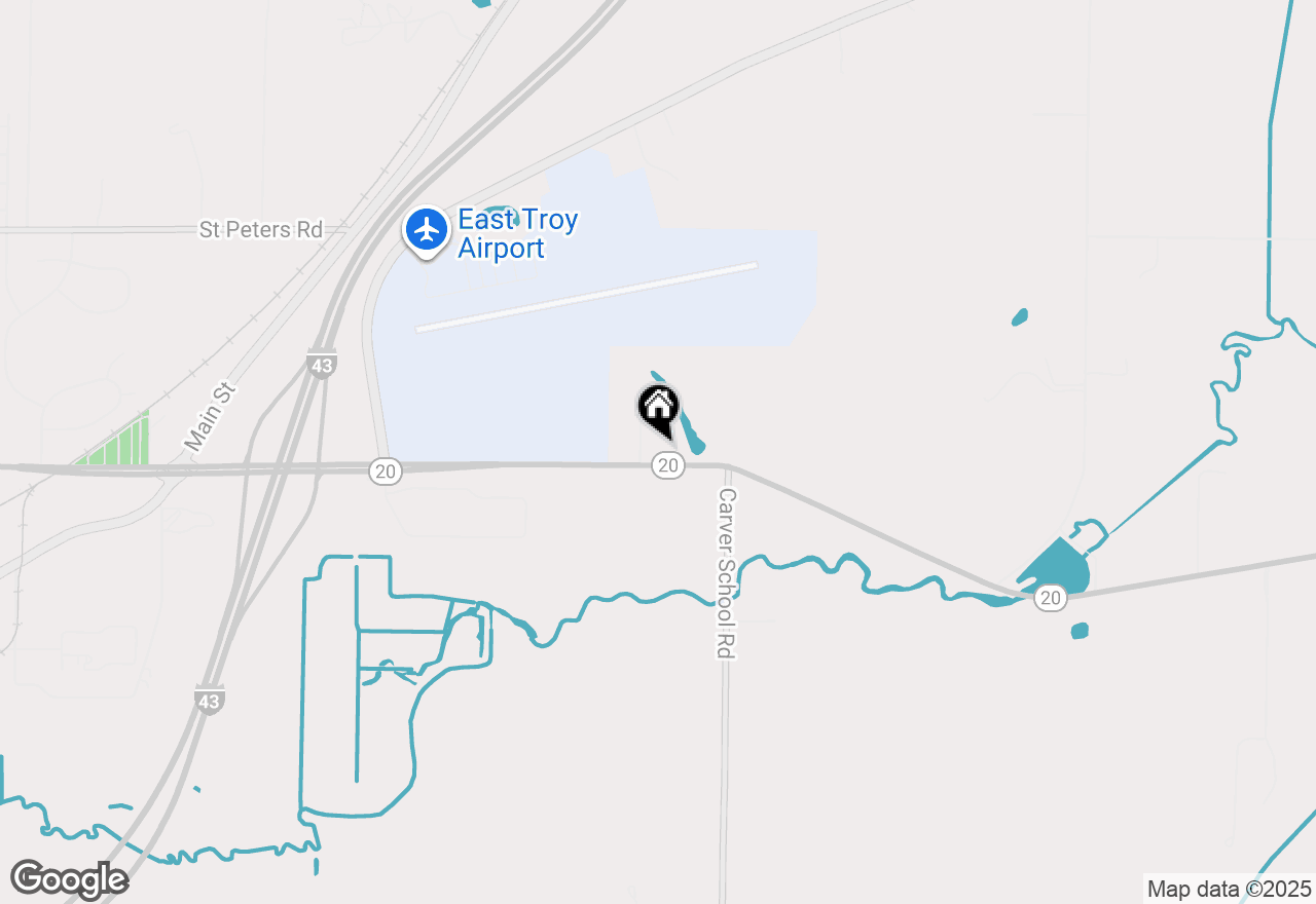 Map of N8306 Greenwald Ct #N8304, East Troy, WI 53120