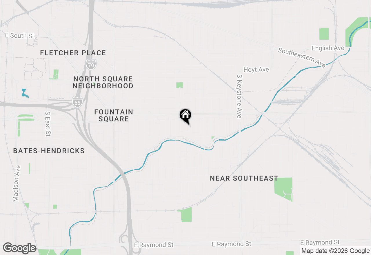 Map of 1153 Dawson Street, Indianapolis, IN 46203