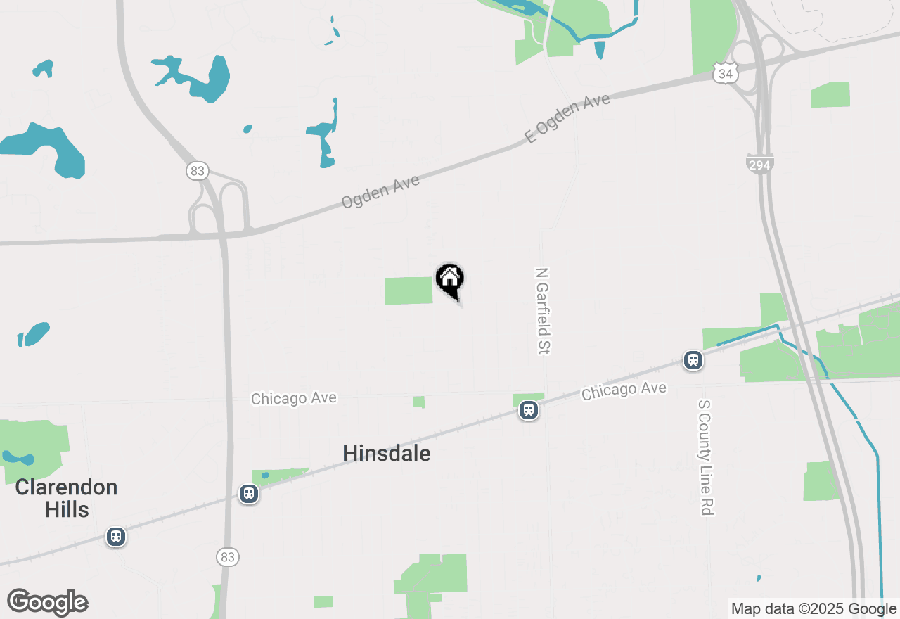 Map of 210 W Hickory Street, Hinsdale, IL 60521