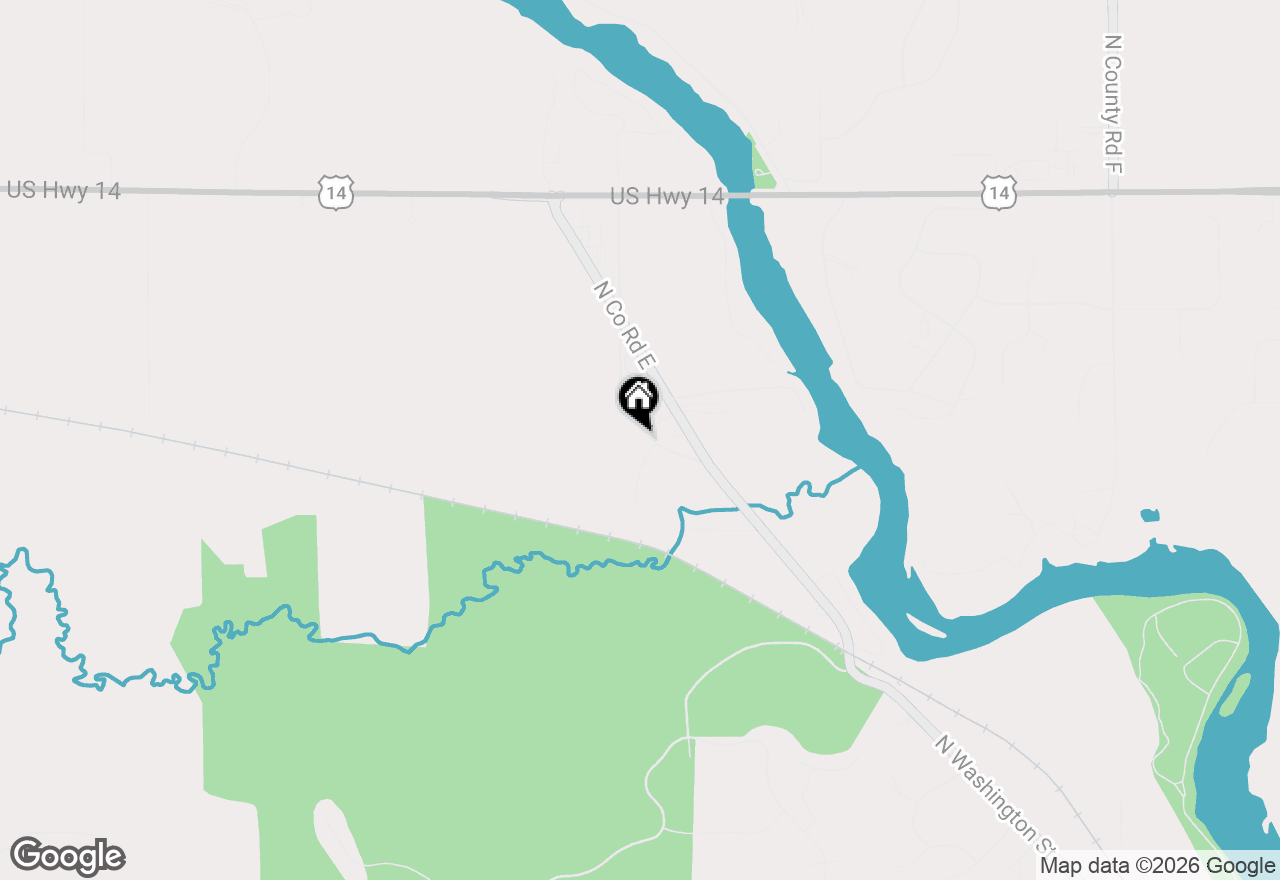 Map of 3377 N Hackbarth Rds, Janesville, WI 53548