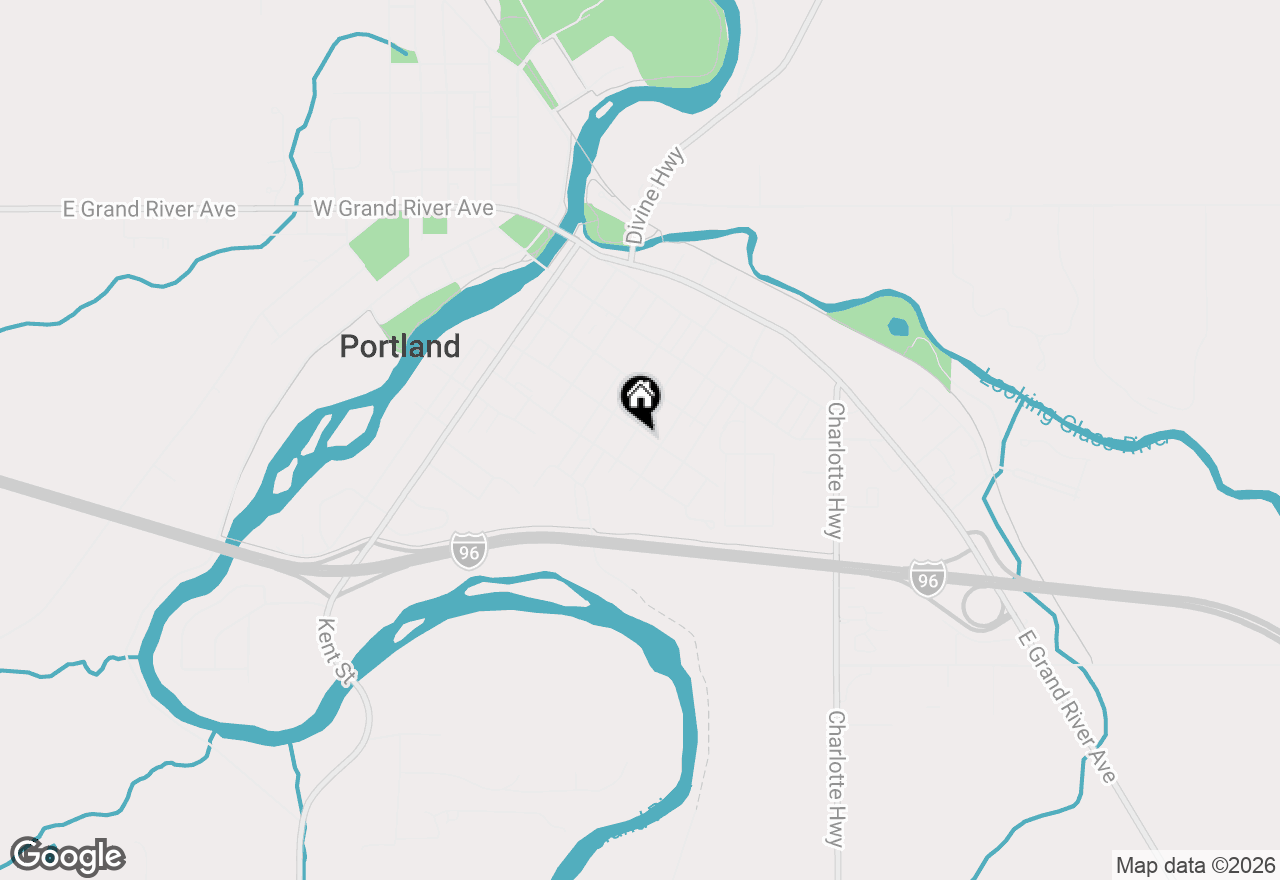 Map of 708 Brush Street, Portland, MI 48875