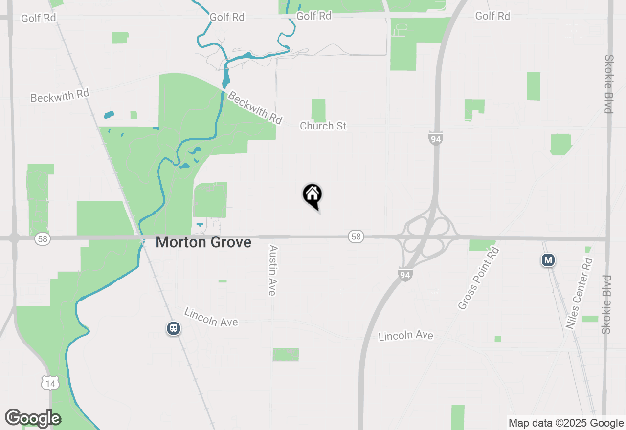 Map of 8836 Mansfield Avenue, Morton Grove, IL 60053